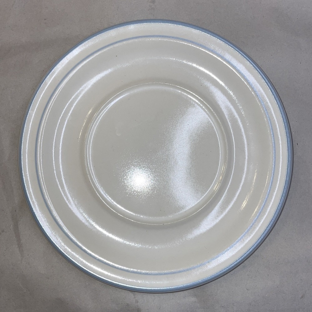 Chantilly Hearthside Fleur de‎ Lune White 7 3/4" Plate Blue Trim